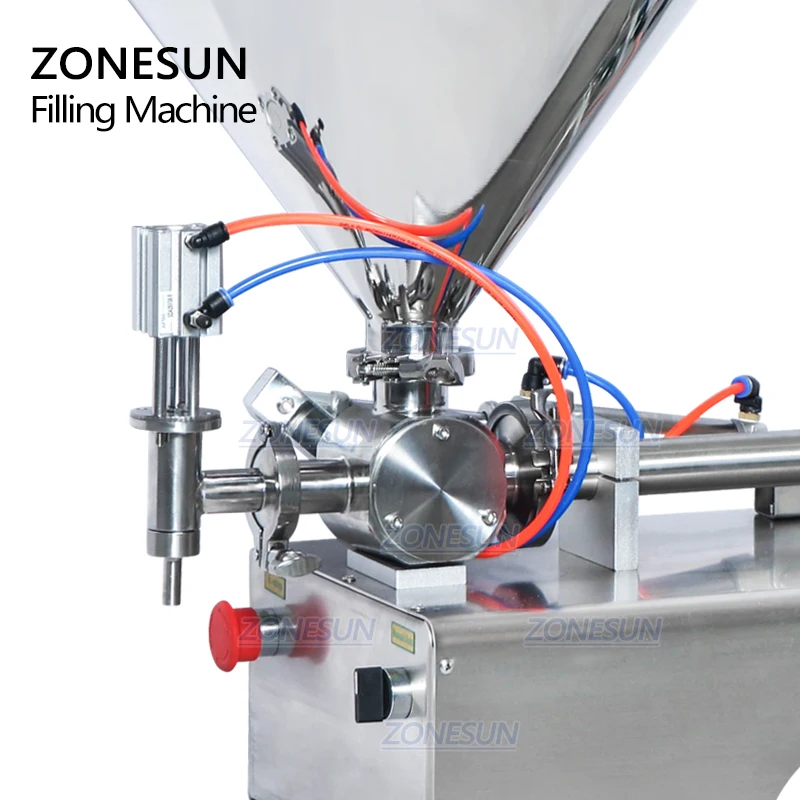 ZONESUN ZS-GTP1 оборудование для розлива под давлением пасты вязкой жидкости соуса