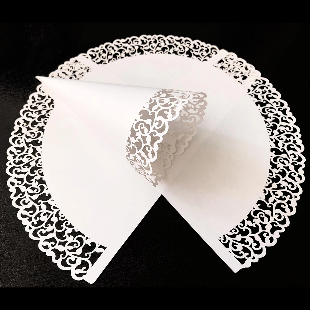 50 шт. бумажный стаканчик с конфетти кружевные цветы бумажные Лепестковые конусы