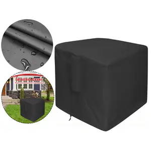 Тканевый чехол 420d для квадратного паяльника из ткани Оксфорд, Чехол для мебели для патио, водонепроницаемый ветрозащитный чехол для стола, защитный чехол для противопожарной ямы