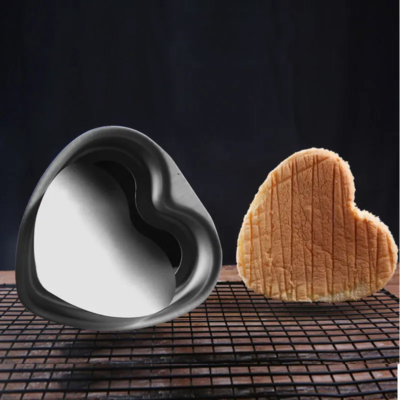 

Heart-Shaped Aluminum Alloy Round Cake Mould Chiffon Cake Baking Pan Pudding Cheesecake Mold Kitchen Tools Bakeware Tool