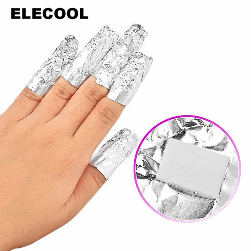 100 шт./лот Профессиональная Алюминиевая фольга для нейл арта удаление