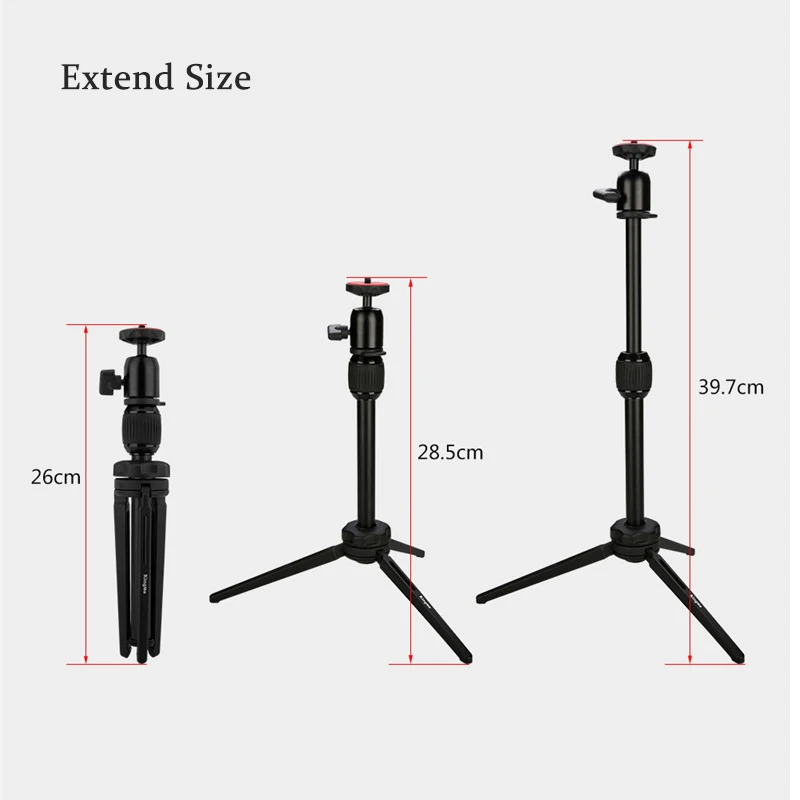 Алюминиевый раздвижной портативный Настольный DSLR SLR смартфон GoPro камера Vlog