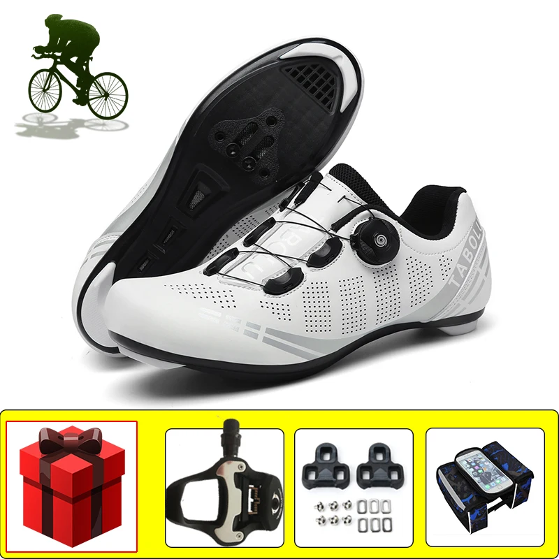 Road Bike Sneakers Men Self-locking Breathable Zapatos Ciclismo Wear-resistant Bicicleta Triatlon Outdoor Cycling Shoes Footwear