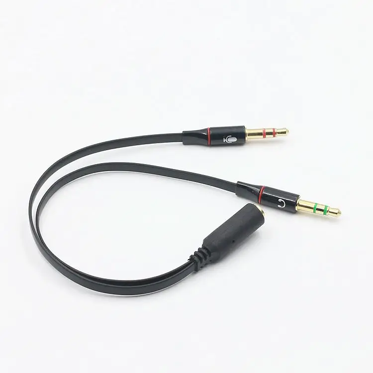 

3.5mm double Male to Female Adapter Cable Spliter microphone and headphone for computer or Headphone