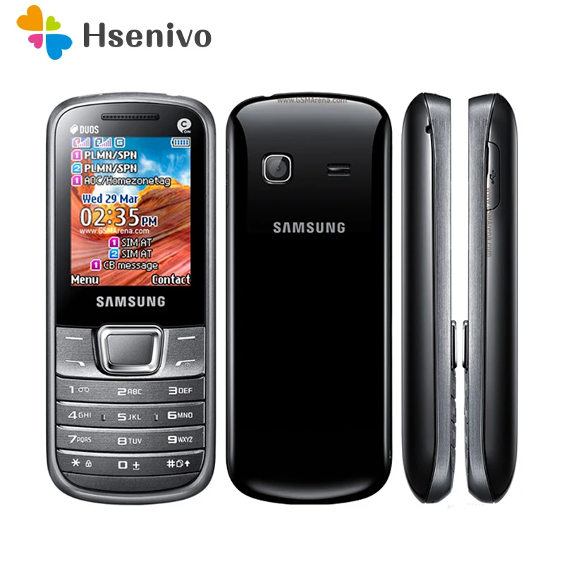 samsung e2250 refurbished original unlocked e2250 metro 2252 e2252 utica 2 0 inch fm radio phone 1000mah free shipping free global shipping