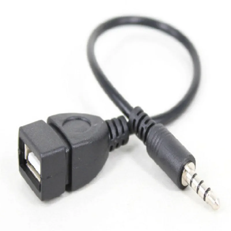 3 5 мм штекер AUX аудио разъем USB 2 0 Женский конвертер кабель Шнур для автомобиля
