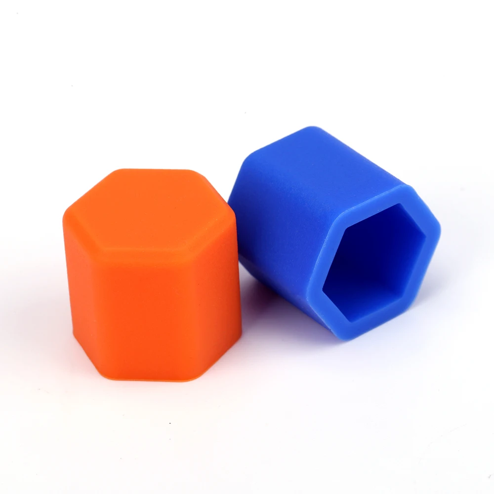 20 шт 17 мм Горячая низкая цена силиконовые колесные гайка с болтом крышка крышки