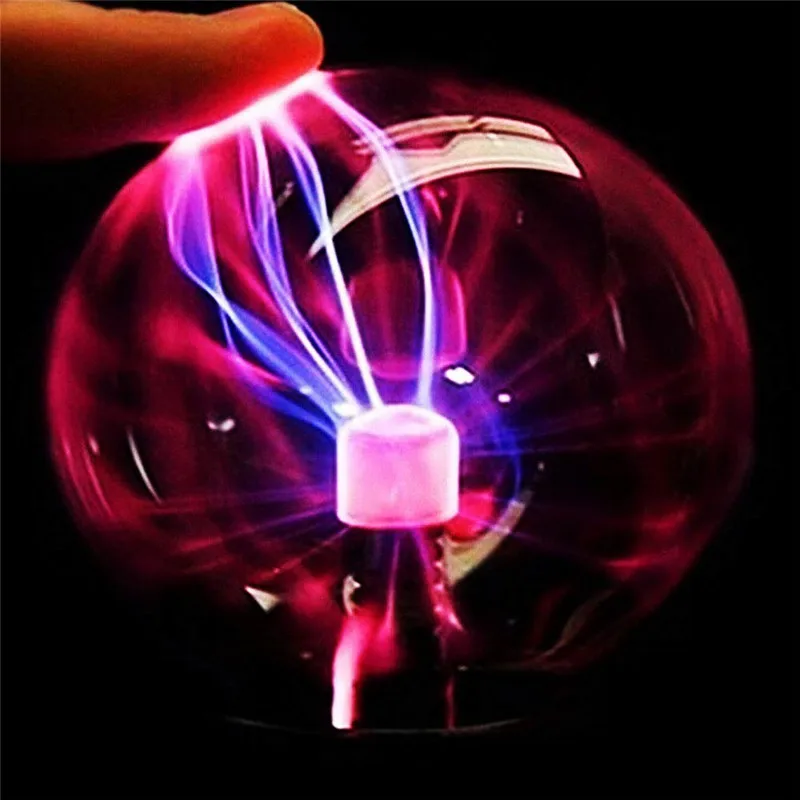 3/4/5/6/8 inch Night Light Glass Plasma Ball Sphere Magic Moon Touch Bulb Table Lamp New Year Xmas Kid Gift Home Decor Lighting | Лампы и