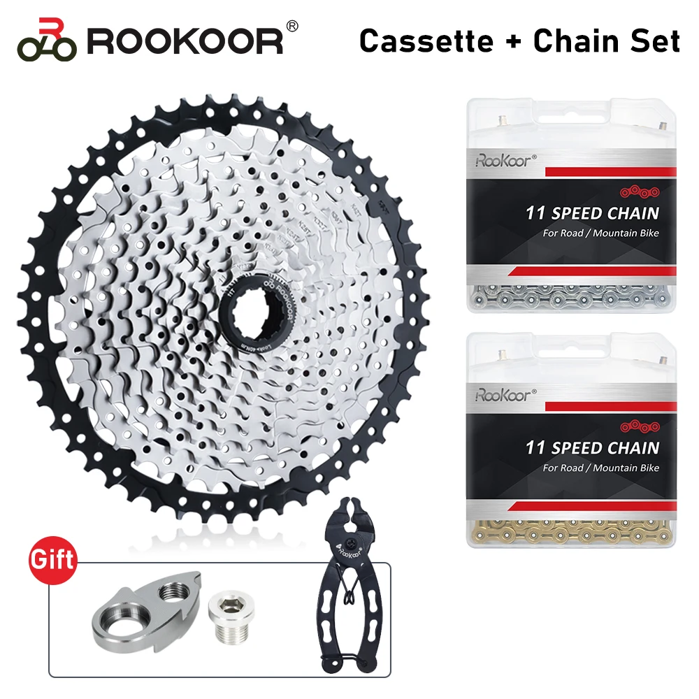 Запчасти для горного велосипеда Rookoor 11 скоростей велоцидад MTB Кассетный комплект