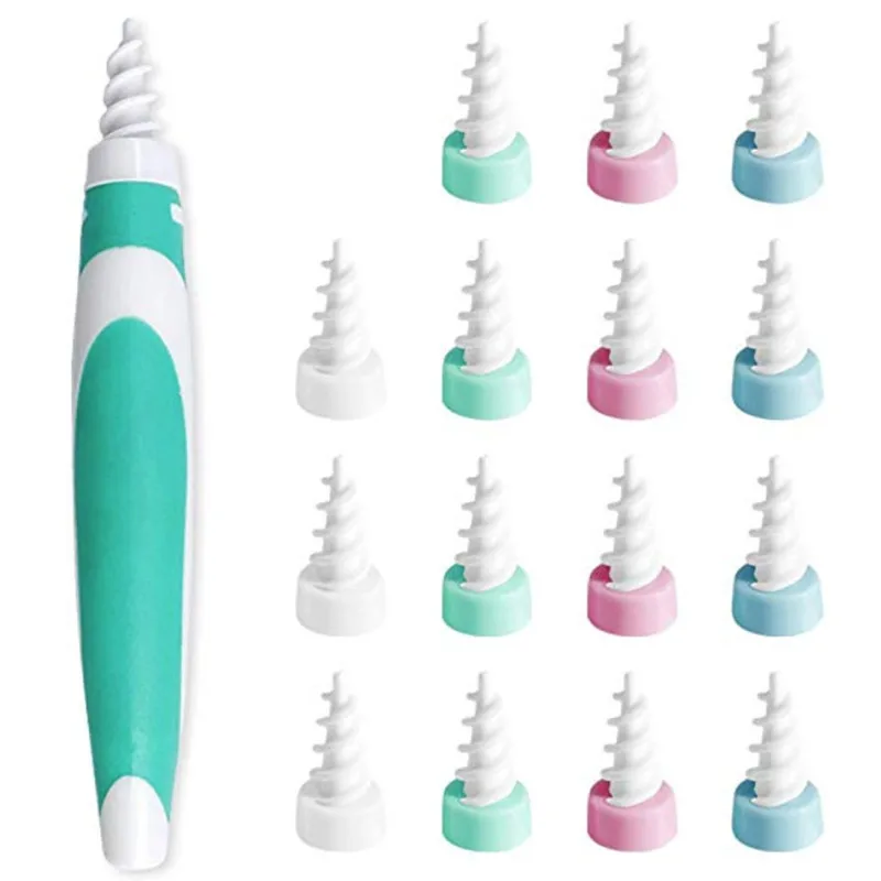

Ear Wax Removal Tool Soft Silicone Spiral Ear Cleaning Replacement Heads Removal Ears Cleaner Plugs Spirals Care 2021