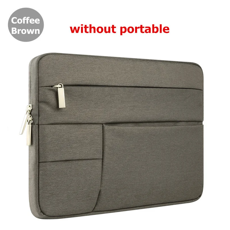 Brown Сумка для ноутбука для Dell Asus lenovo hp acer Сумочка компьютер 11 12 13 14 15 дюймов для Macbook Air Pro Ноутбук 13,3 15,6 чехол - Цвет: Brown