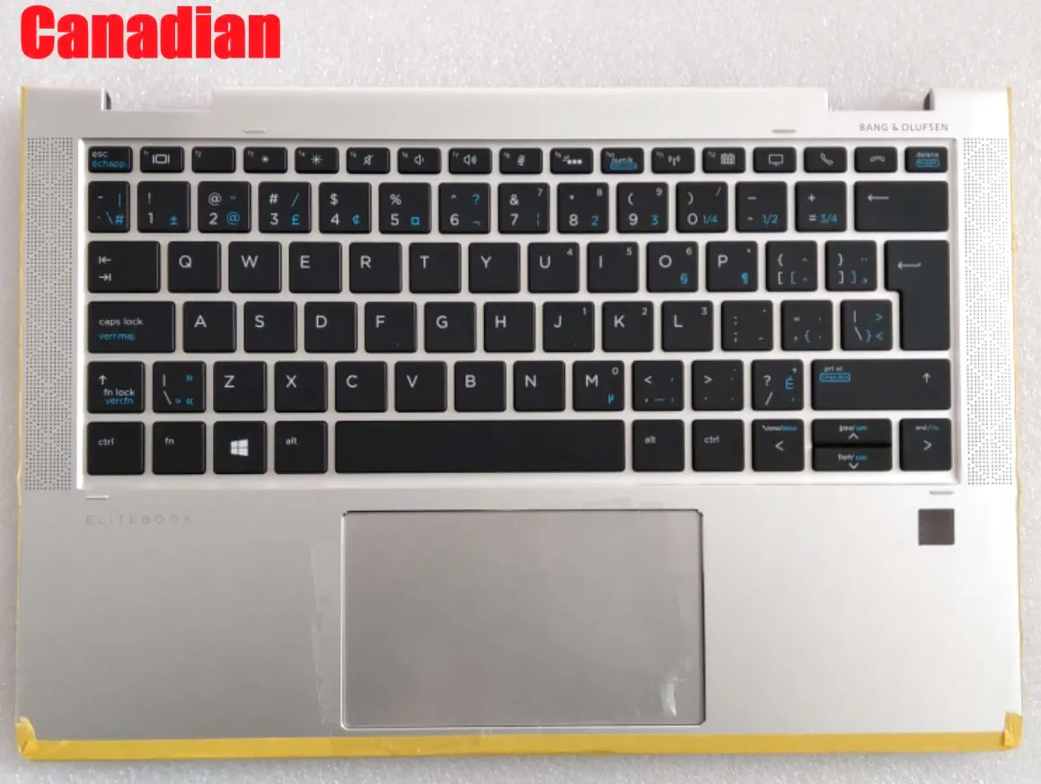 

YUEBEISHENG New/org for HP EliteBook x360 1030 G3 palmrest Canadian keyboard upper cover Touchpad