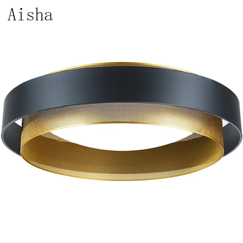 Post современный светодиодный потолочный светильник круглый поверхностного