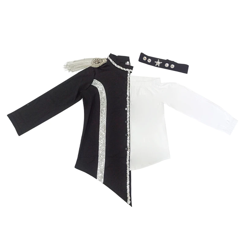 

2020 Girls Hip-Hop Dance Costumes For Kids Catwalk Stage Outfits Hiphop Jazz Dance Costumes Street Dancing Wear Rave Clothes