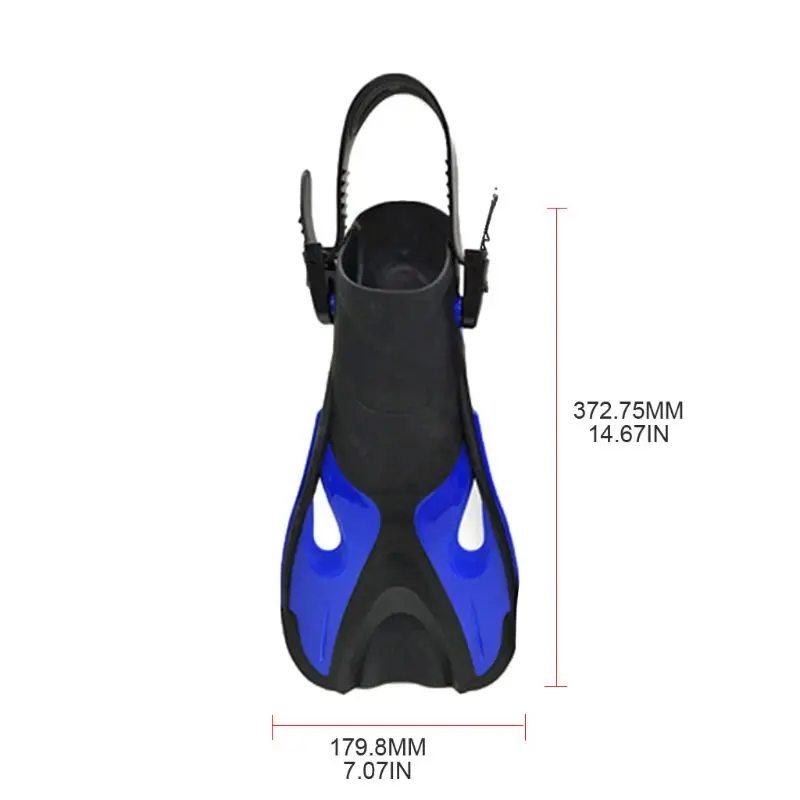 

Kids Snorkel Fins Adjustable Buckles Open Heel Swim Flippers Pool Water Sports