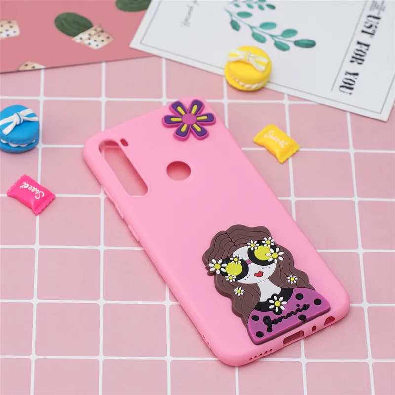 Мягкий Силиконовый ТПУ чехол 3D для Xiaomi Redmi Note 8T задняя крышка с изображением