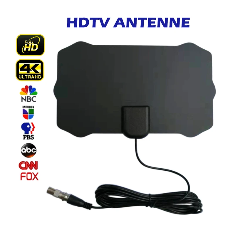Цифровая HD ТВ антенна CERXUS поддержка 4K 1080P VHF UHF DVB-T2 Freeview бесплатные местные каналы