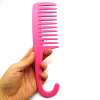 big teeth brush widely located tooth combs plastic untangles well with curved hook brushes reduce hair loss comb styling tools