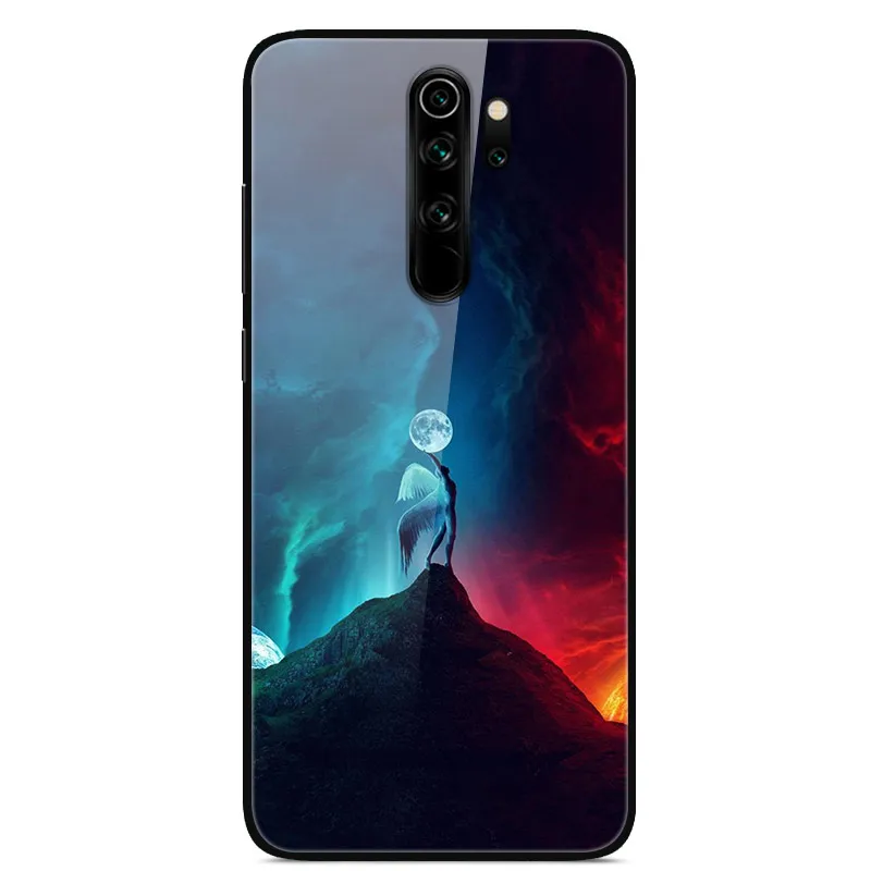 48- Redmi Note 8 Pro Чехол 6,53 ''стекло твердая задняя крышка для Xiaomi Redmi Note 8 Pro чехлы для телефонов силикон бампер Fundas Redmi Note8 8T - Цвет: 48-