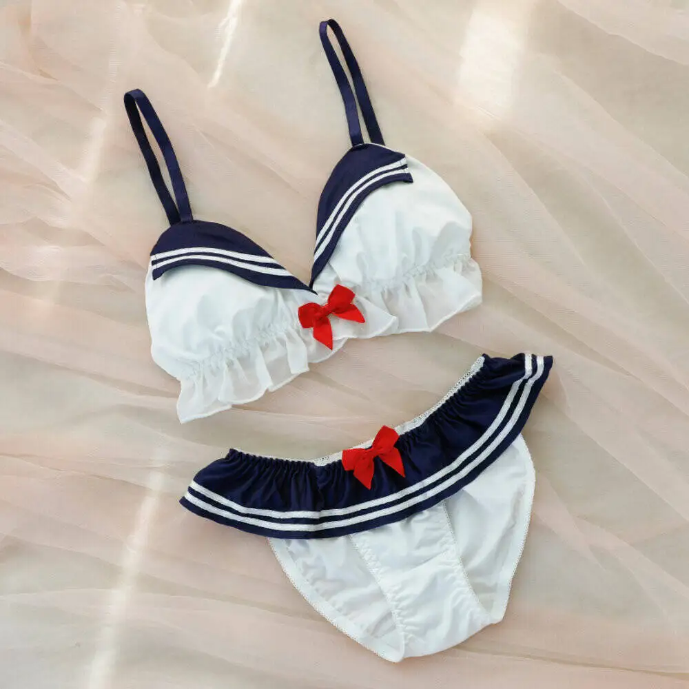 

Kenmont Women Sexy Lingerie Sailor Moon Cute Bikini Cotton Bra Bodysuit Babydoll