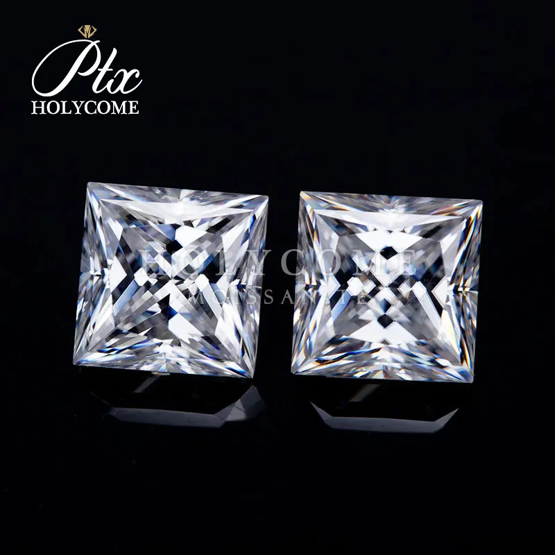 2020 оптовая продажа moissanite Принцесса cut 3 5 мм D цветные камни ювелирные изделия с