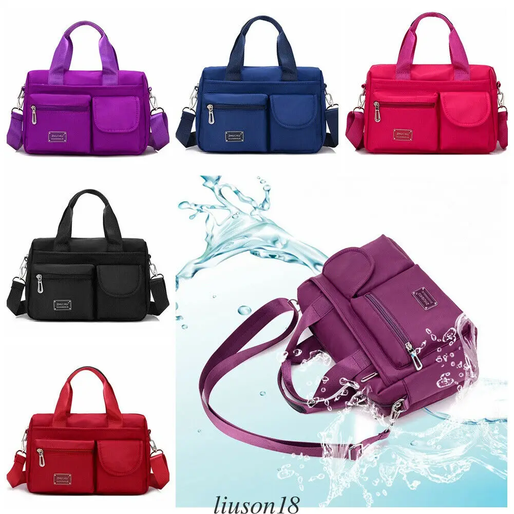 

Casual large capacity women's shoulder bag fashion solid color multi-function travel handbag Messenger bag
