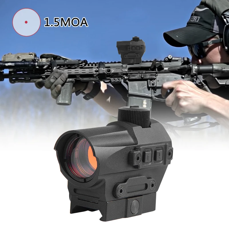 Прицел коллиматора QD Red Dot прицел 1 5 moa страйкбол охота рефлекс 10 настроек яркости