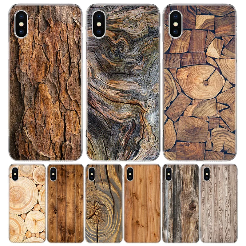 

Wood textures Hot Pattern Phone Case For iPhone 13 12 11 Pro Max 6 X 8 6S 7 Plus XS XR Mini 5S SE 7P 6P Pattern Cover Coque