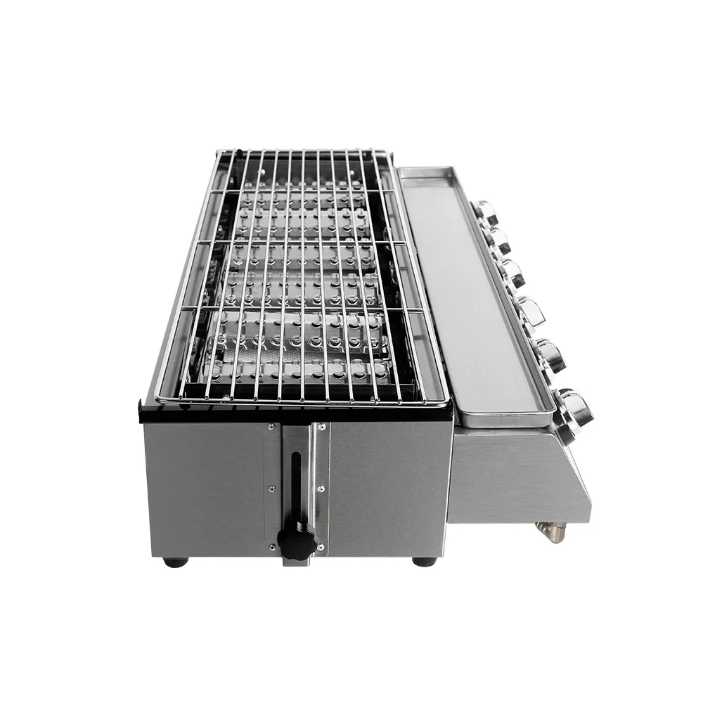 Инфракрасный гриль для барбекю из нержавеющей стали 6/8 горелок бездымный тостер