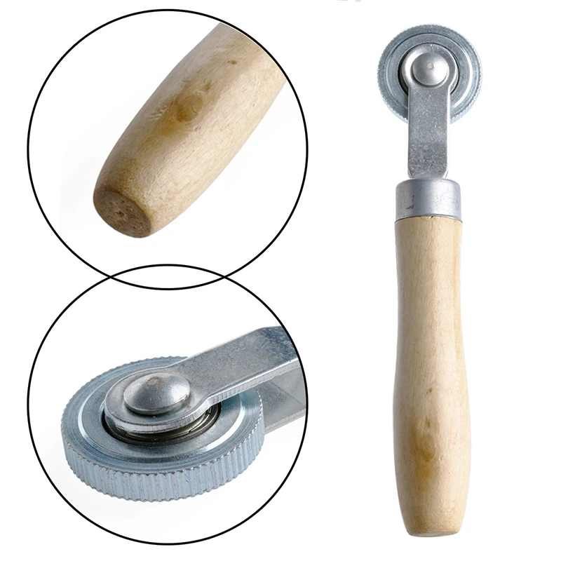 

New Car Tire Repair Patch Stitch Wheel Roller Puncture Tool Wood Handle