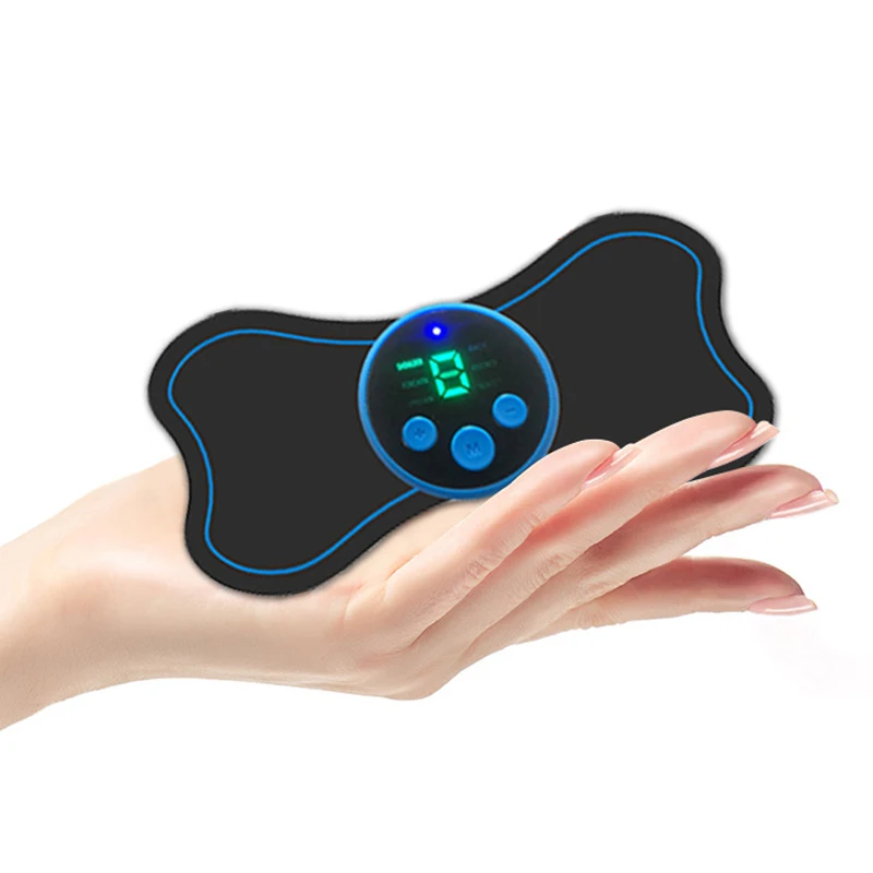 

6 Modes Electric Mini Massage Patch EMS Vibration Muscle Relaxation Cervical Spine Shoulder Neck Massager Health Care Toll