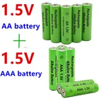 АА + AAA 100% Новый 1,5 V AA AAA Щелочная Перезаряжаемые Батарея 2100-3000 мА-ч фонарь часы игрушки MP3 плеер заменить металл-гидридных или никель Батарея