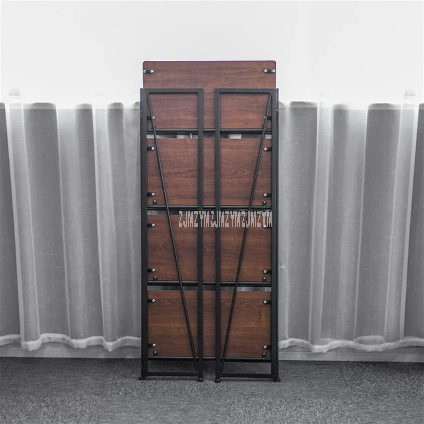 4 Слои напольная угловая полка Стеллаж для хранения складной деревянный стеллаж