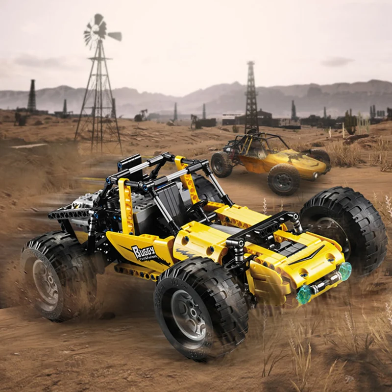 

C51043 click cross-country climbing car assembling building block toys Jedi eat chicken battlefield jumping all terrain vehicle
