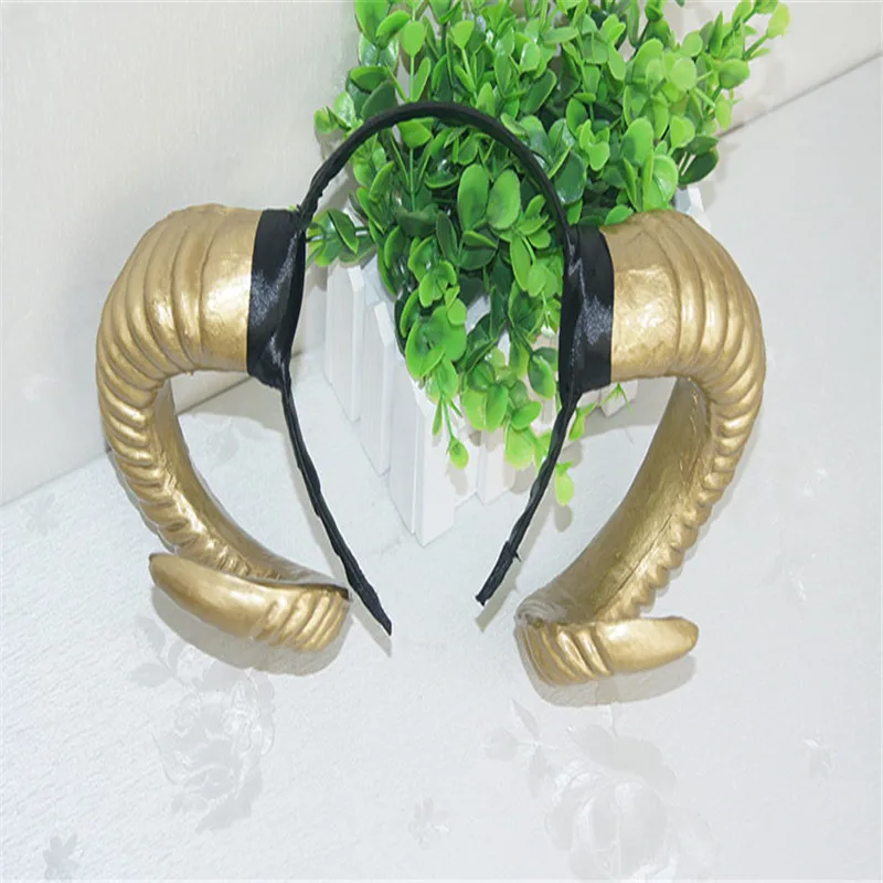 2021: бараний рог головная повязка завязка для волос аксессуар демон зла