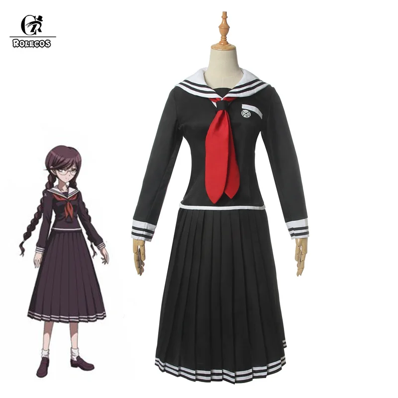 ROLECOS Danganronpa Toko Fukawa Косплей Костюм школьная форма женский костюм игра косплей