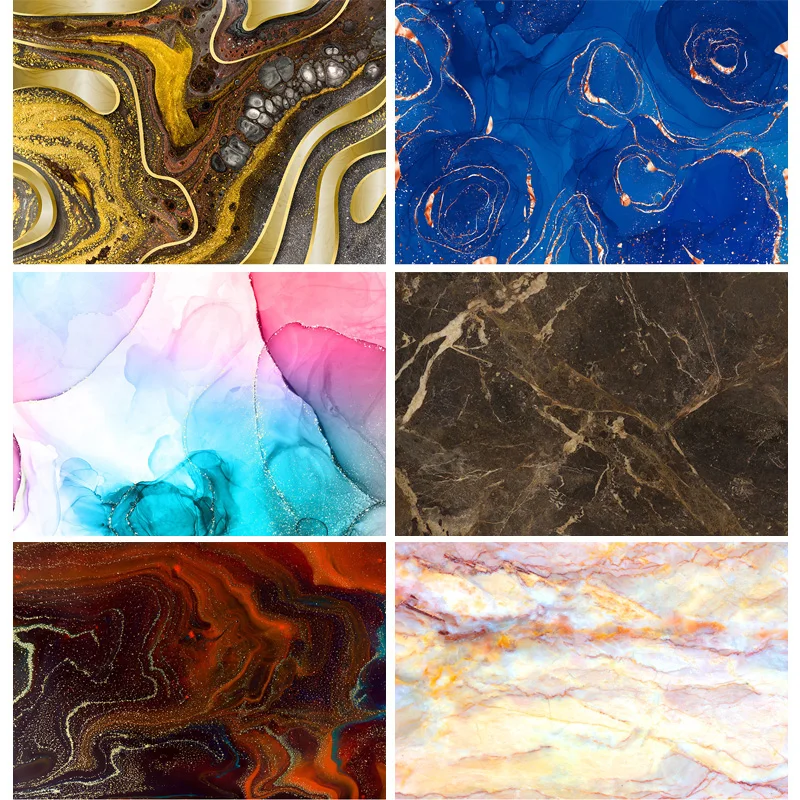 

SHENGYONGBAO Marble Texture Backdrop Pattern Abstract Gradient Baby Portrait Photography Background Photo Studio 201121DOS-02