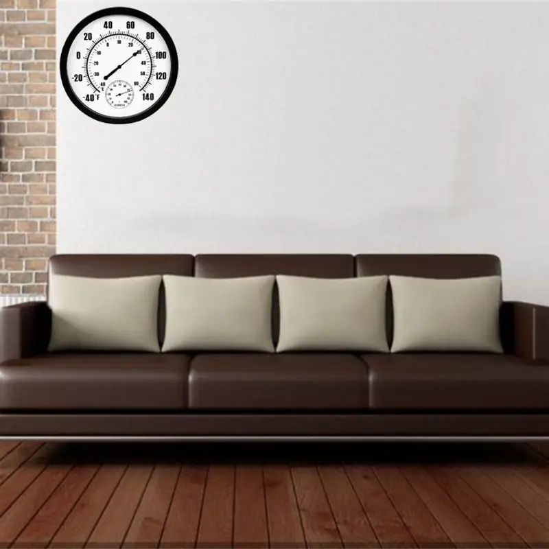 Термометр Крытый открытый 10 &quotпатио Большой Настенный термометр и гигрометр