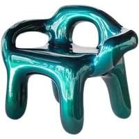 tt custom living room nordic shaped frp plating chair gradient color leisure single twist stool