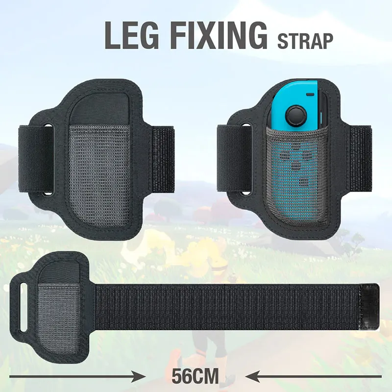 

2021 Nintend Switch Somatosensory Yoga Anti-Slip Grips Adjustable Leg Strap Set For Game