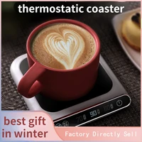 drink heater coaster cup holder beverage coffee milk warming smart thermostatic cup coaster gift usb charging heating plate pad