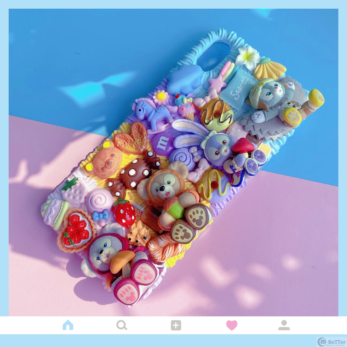 DIY чехол для iPhone 11 pro max 3D bear телефона ip 6s 7/8 plus милый кролик кремовый корпус X/XS MAX XR