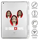 Чехол для IPad 10,2 со слотом для ручки La Casa De Papel, прозрачный мягкий чехол для iPad Pro 5-го 6-го поколения 9,7 10,2 11 12,9 Mini 1 2 3 4 5