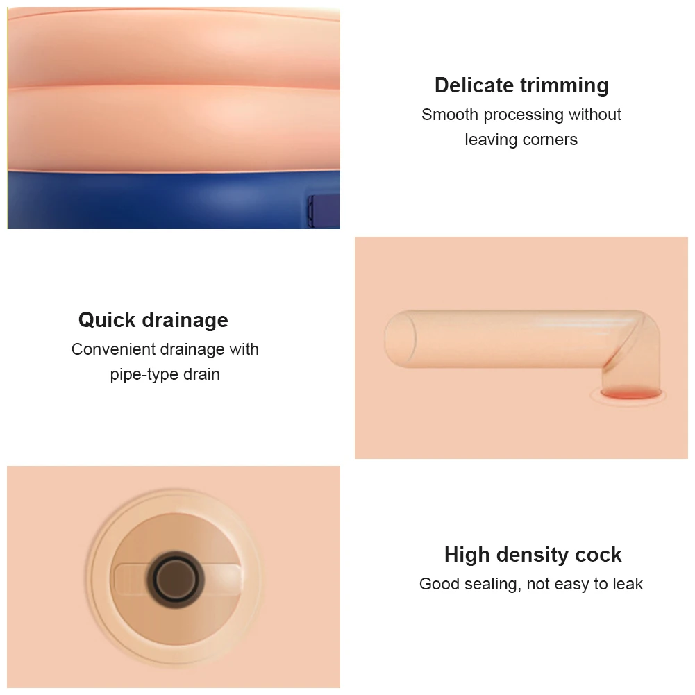 3 слоя 380 см/210 см автоматический надувной бассейн большие бассейны для семьи