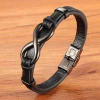 stainless steel leather bracelet unlimited special fashion pattern mens bracelet fashion jewelry valentines day handsome gift