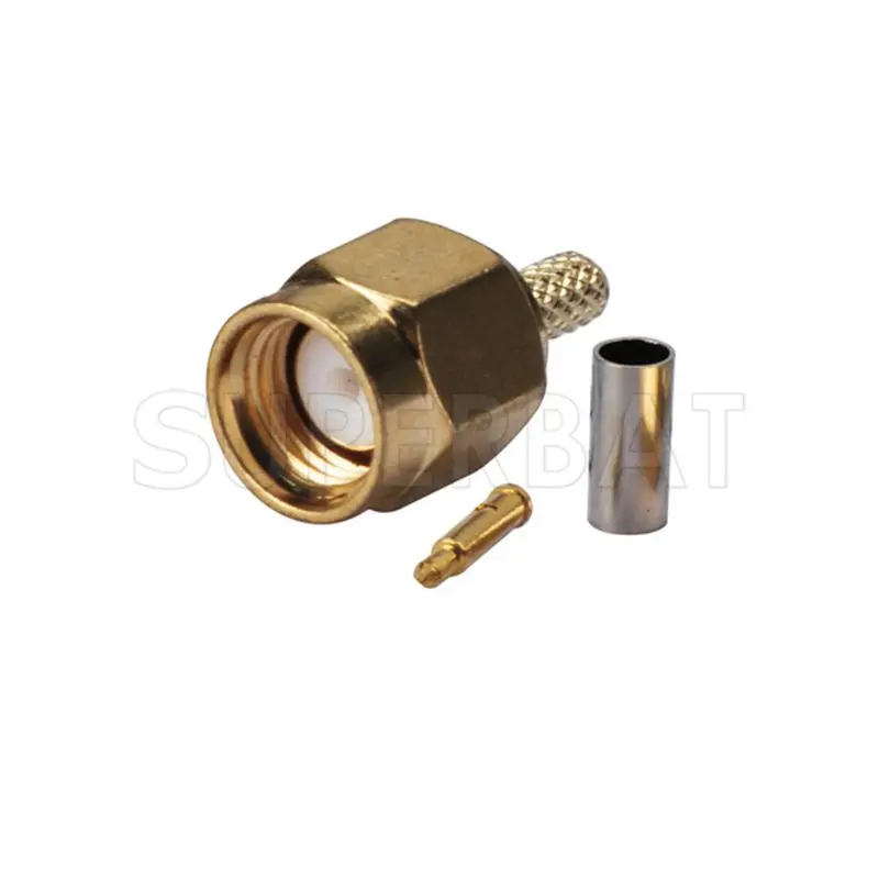 Superbat обжим SMA разъем RF коаксиальный для коаксиального кабеля RG316 RG174 RG188 LMR100 с