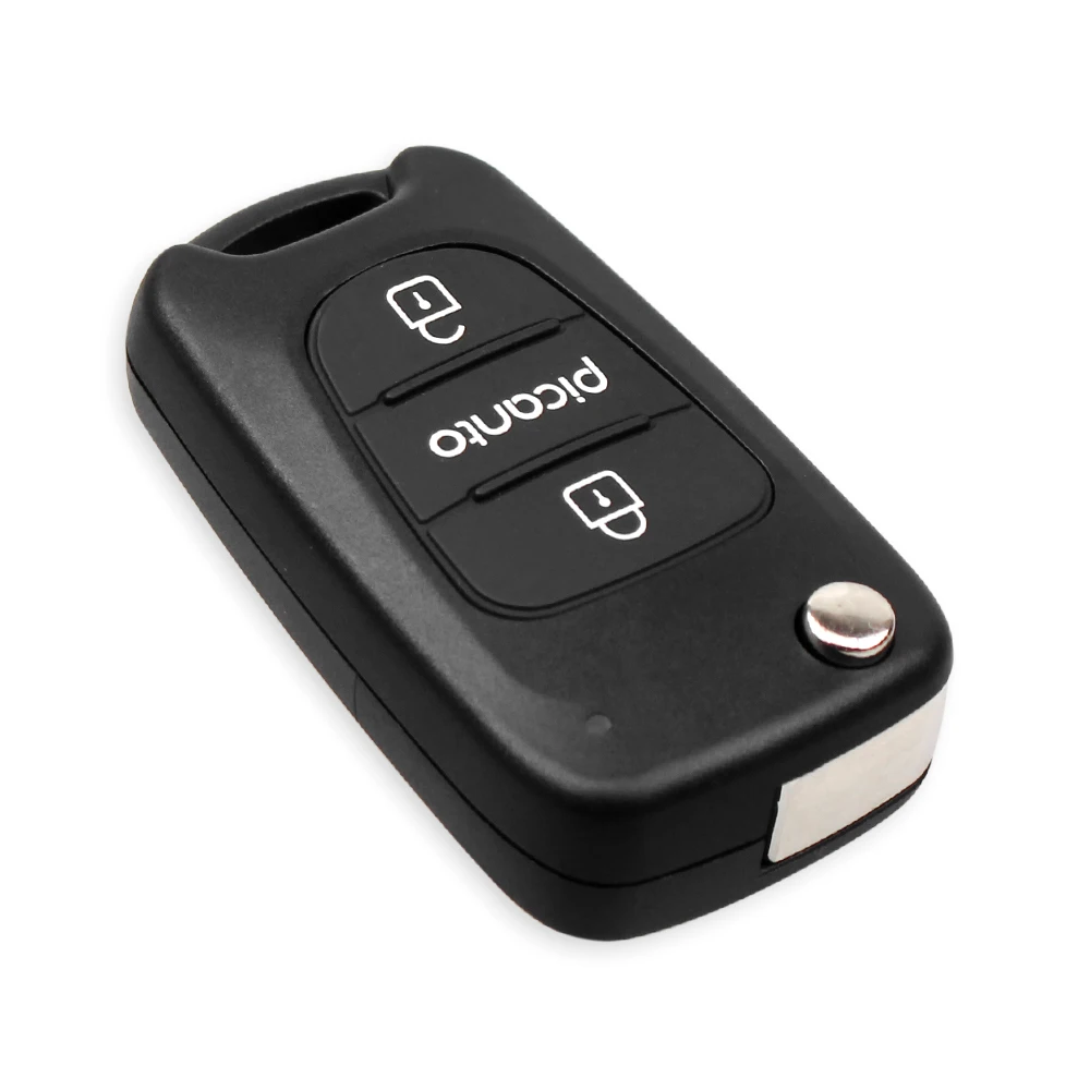 KEYYOU 3 кнопки флип складной пульт дистанционного ключа оболочки для KIA Picanto чехол дистанционного ключа Fob