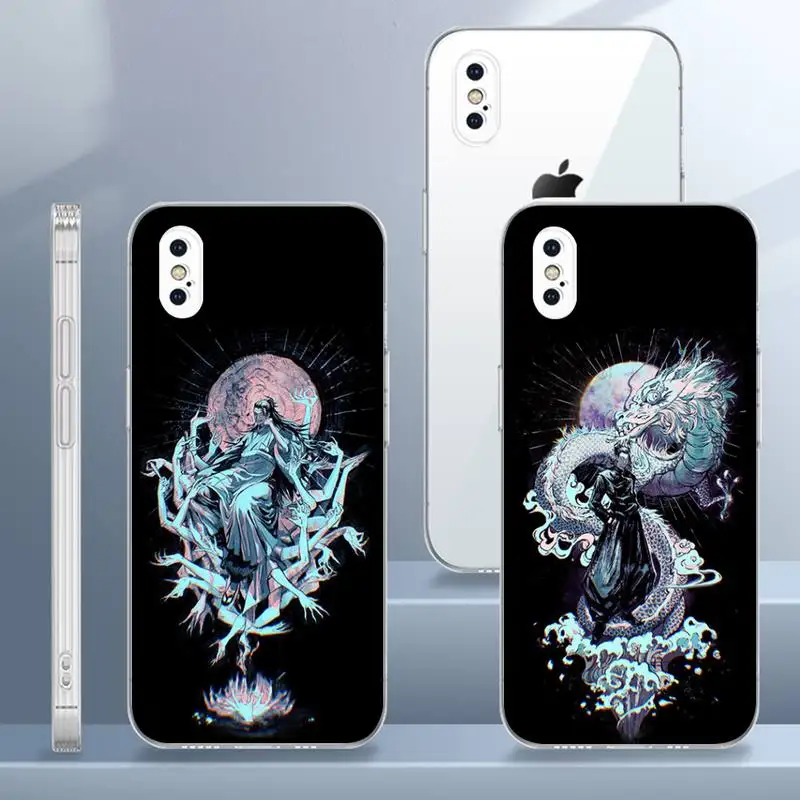 

Jujutsu Kaisen Anime Cartoon Phone Case Transparent For iPhone 13 12 Mini 11 Pro X XR XS Max 7 8 6 6s Plus SE Cover Coque Shell