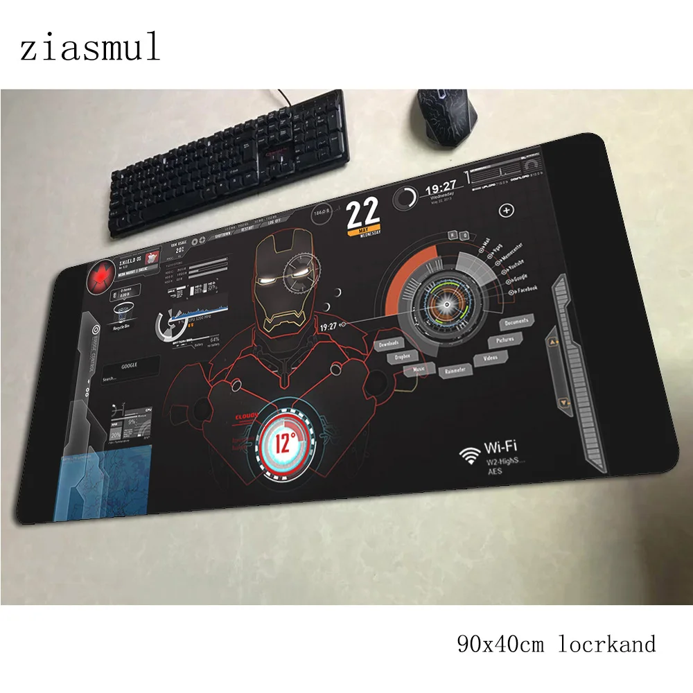 Iron Man mouse pad 90x40cm mousepads Popular gaming mousepad gamer best seller personalized mouse pads keyboard pc pad - Цвет: pattern 5