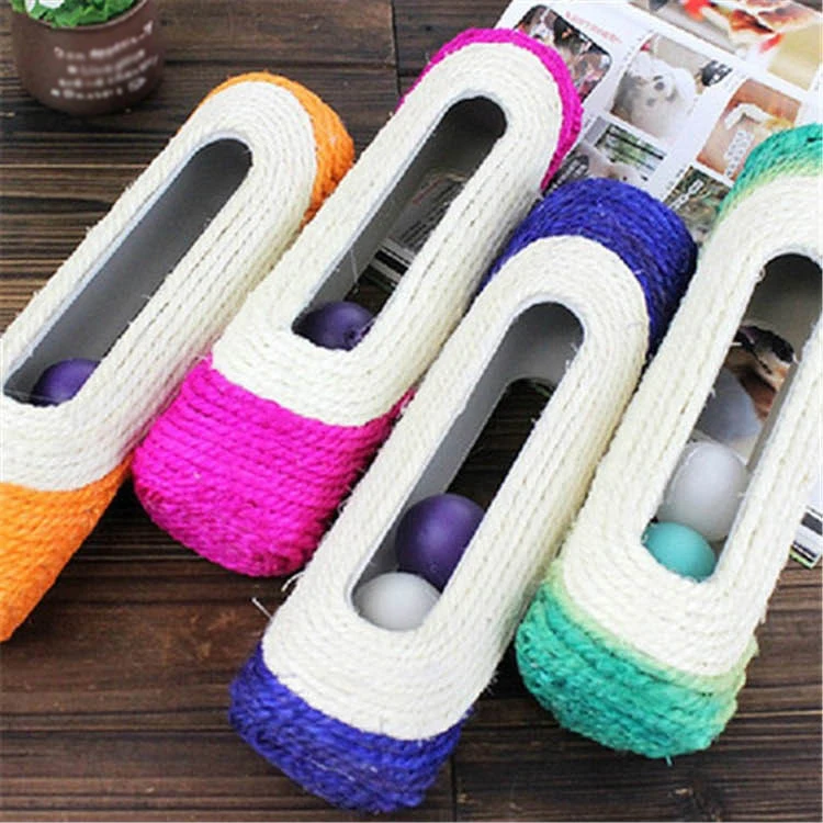 

Long Roller Cat Scratch Foot Protection Board Pet Toy Sisal Furniture Protection Cat Tree Climbing With Three Ball Cat Tower